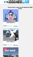 How iogames.live looks like on a mobile device such as an iPhone.