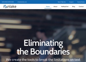 How ionlake.com looks like on a tablet such as an iPad.