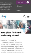 How iosh.com looks like on a mobile device such as an iPhone.