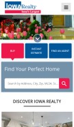 How iowarealty.com looks like on a mobile device such as an iPhone.