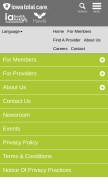 How iowatotalcare.com looks like on a mobile device such as an iPhone.