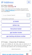 How ip-address.org looks like on a mobile device such as an iPhone.