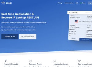 How ipapi.com looks like on a tablet such as an iPad.