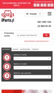 How iparts.pl looks like on a mobile device such as an iPhone.