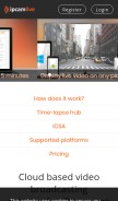 How ipcamlive.com looks like on a mobile device such as an iPhone.