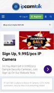 How ipcamtalk.com looks like on a mobile device such as an iPhone.