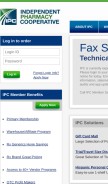 How ipcrx.com looks like on a mobile device such as an iPhone.