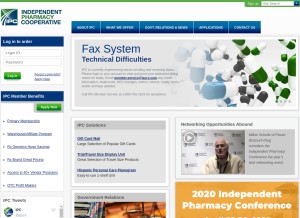 How ipcrx.com looks like on a tablet such as an iPad.