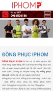 How iphom.vn looks like on a mobile device such as an iPhone.