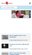 How iphonehacks.com looks like on a mobile device such as an iPhone.