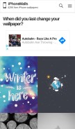 How iphonewalls.net looks like on a mobile device such as an iPhone.