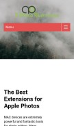 How iphotoalternative.com looks like on a mobile device such as an iPhone.