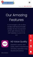 How ipmomentum.com looks like on a mobile device such as an iPhone.