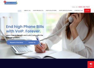 How ipmomentum.com looks like on a tablet such as an iPad.