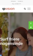 How ipvision.dk looks like on a mobile device such as an iPhone.