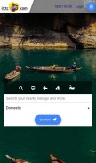 How irctctourism.com looks like on a mobile device such as an iPhone.