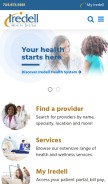 How iredellhealth.org looks like on a mobile device such as an iPhone.