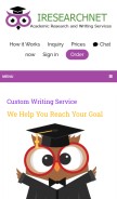 How iresearchnet.com looks like on a mobile device such as an iPhone.