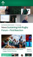 How irishrugby.ie looks like on a mobile device such as an iPhone.