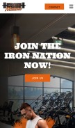 How ironnationfranchise.com looks like on a mobile device such as an iPhone.