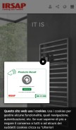How irsap.it looks like on a mobile device such as an iPhone.