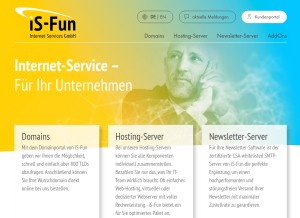 How is-fun.net looks like on a tablet such as an iPad.