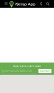How iscrapapp.com looks like on a mobile device such as an iPhone.