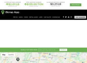How iscrapapp.com looks like on a tablet such as an iPad.