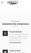 How iseasesores.com looks like on a mobile device such as an iPhone.
