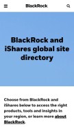 How ishares.com looks like on a mobile device such as an iPhone.