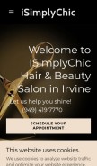 How isimplychic.com looks like on a mobile device such as an iPhone.
