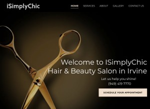 How isimplychic.com looks like on a tablet such as an iPad.