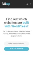 How isitwp.com looks like on a mobile device such as an iPhone.