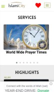 How islamicity.org looks like on a mobile device such as an iPhone.
