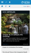 How islamreligion.com looks like on a mobile device such as an iPhone.