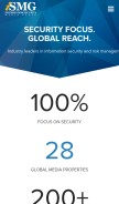 How ismgcorp.com looks like on a mobile device such as an iPhone.