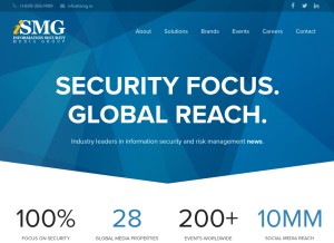How ismgcorp.com looks like on a tablet such as an iPad.