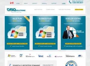 How isqsolutions.com looks like on a tablet such as an iPad.