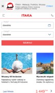 How itaka.pl looks like on a mobile device such as an iPhone.