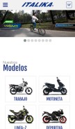 How italika.mx looks like on a mobile device such as an iPhone.