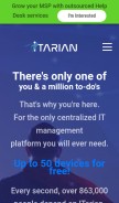How itarian.com looks like on a mobile device such as an iPhone.
