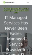How itauthorities.com looks like on a mobile device such as an iPhone.