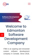 How itbs.ca looks like on a mobile device such as an iPhone.