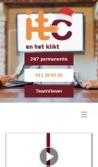 How itc.be looks like on a mobile device such as an iPhone.