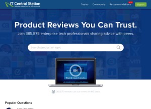 How itcentralstation.com looks like on a tablet such as an iPad.