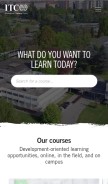 How itcilo.org looks like on a mobile device such as an iPhone.