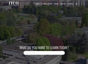 How itcilo.org looks like on a tablet such as an iPad.