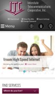 How itctel.com looks like on a mobile device such as an iPhone.