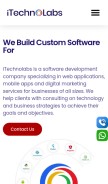 How itechnolabs.ca looks like on a mobile device such as an iPhone.
