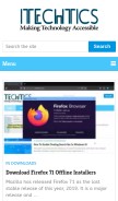 How itechtics.com looks like on a mobile device such as an iPhone.